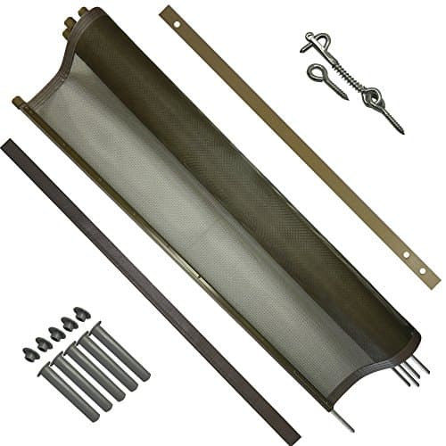 Pool Fence DIY by Life Saver Fencing Section Kit, 4 x 12-Feet, Brown