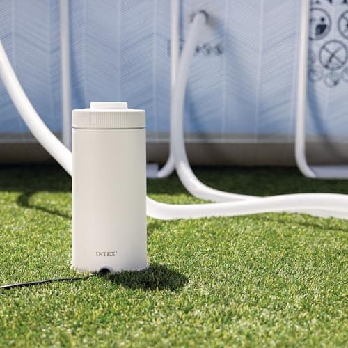 INTEX C530 Cartridge Filter Pump for Above Ground Pools: 530 GPH Pump Flow Rate - Auto Timer - HydroAeration Technology - Includes Type A Filter Cartridge - Turnover Rate/System Flow 475 GPH
