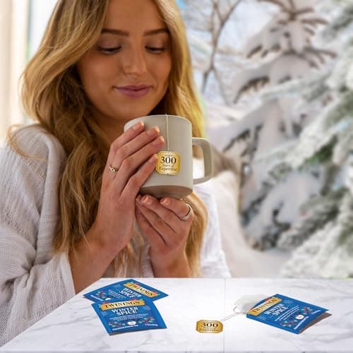 Twinings Christmas Holiday Variety Tea Bag Pack (40 Count) 4 Flavours Include Christmas Tea, Winter Spice, Gingerbread Joy, Peppermint Cheer, Seasonal Gift for Her, Him, Family, Friends B0DZ3153N8