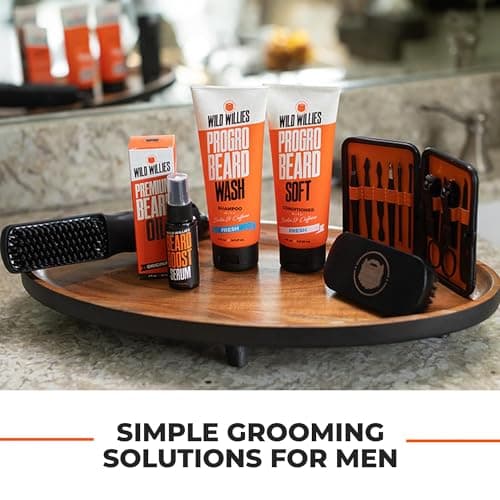 Wild Willies 10-Piece Pedicure & Manicure Kit for Men & Women - Includes Nail Clippers, Scissors, Tweezers, Files - Compact Travel Nail Grooming Kit, Mens Nail Care Set