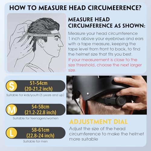 Skateboard Helmet for Adults - Adjustable Certified Safety Adults Helmet for Skateboarding Bike Bicycle Scooter Cycling Skate Skating Multisport Helmets for Women Men Boys Girls Kids Youth