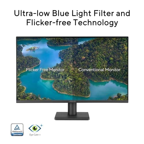 ASUS 24” 1080P Computer Monitor (VA249QG) – IPS, Full HD, 120Hz, 1ms, Adaptive-Sync, 99% sRGB, Speakers, HDMI, DisplayPort, VGA, Low Blue Light, Flicker-Free, VESA Mountable, 3yr Warranty