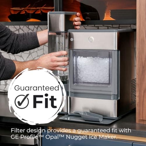 GE Profile Opal Carbon Replacement Water Filter for Opal Nugget Ice Maker | Cleans and Filters Water for Fresh Ice | Replace Every 3 Months for Best Results | Easy Install | Pack of 1