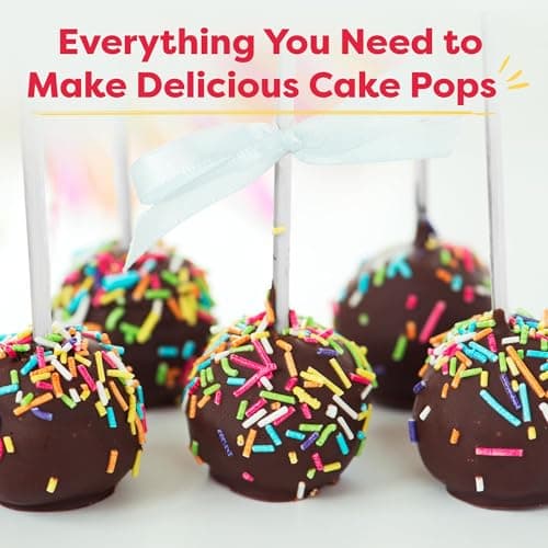 Bake 10–12 Treats with Decorating Supplies, Activity Book, and Simple Recipe Gift Idea for Boys and Girls Ages 4-12 Baketivity DIY Cake Pop Kids Baking Kit with Pre-Measured Ingredients B01L5XL49G