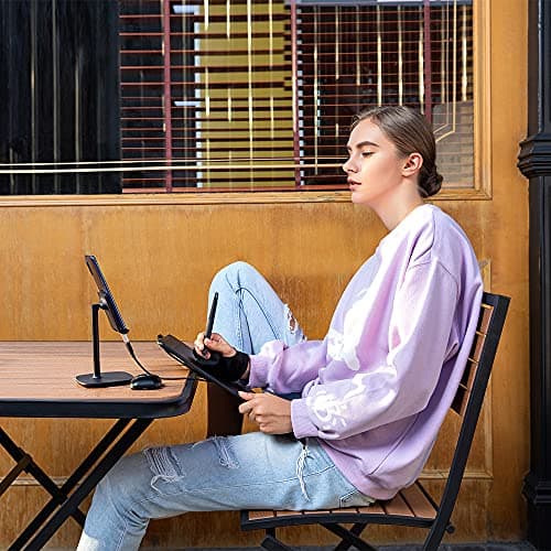 XPPen Updated Deco 01 V3 Drawing Tablet, 16384 Pressure Sensitivity, 8 Custom Shortcuts, 220 Report Rate for OSU Drawing Pad, Remote Teaching & Animation, Compatible with Android, Windows, macOS