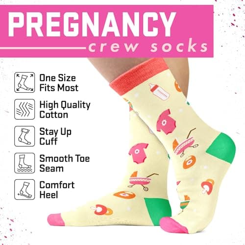 Pregnancy Gifts for New Mom, Dad, Grandma - Funny Socks For Expecting Dog Mom, Dog Dad - Stocking Stuffers B0FGJXDBSW
