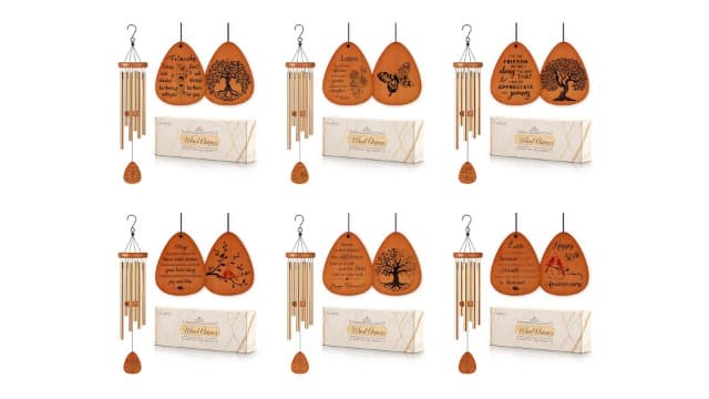 SteadStyle Friend Gifts for Women, Friendship Wind Chime Gifts for Birthday Christmas Friendsgiving, Present for Friends Female Garden Decoration
