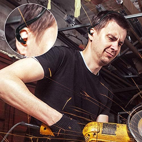 BBTO Banded Earplugs for Shooting Range Band Ear Plugs Lightweight Silicone Earplugs for Hearing Protection, Noise Reduction, Work, Construction, Sleeping, Concerts, Sports Racing(Orange,4 Pcs)