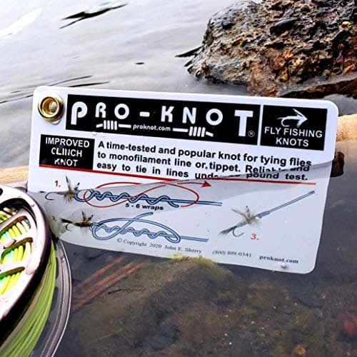 Pro-Knot Fly Fishing Knot Cards - Waterproof Knot Cards With 12 Best Fly Fishing Knots | Easy To Follow Knot Tying Instructions | Fly Fisherman Gift Idea