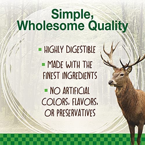 Nylabone Healthy Edibles WILD Natural Dog Chew Treats for Large Dogs, Long Lasting Dog Healthy Chew Bones Made in USA, Venison Flavor, For Dogs Up to 50 lbs. (1 Count)