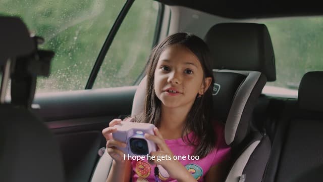Kids Camera, 1080P Instant Digital Print Camera for Kids, Christmas Birthday Gifts for 4 5 6 7 8 9 10 Year Old Girls Boys, Portable Toy with 32GB SD Card & 3 Rolls Printing Paper, Purple