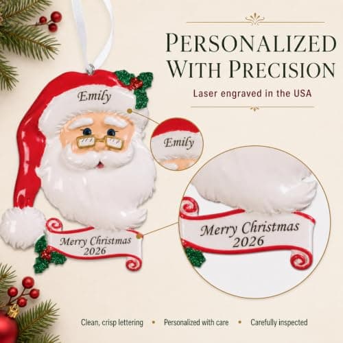Personalized Christmas keepsake for a family of 6; a meaningful gift for parents, children, grandparents and growing families Personalized Family of 6 Ornament - Reading in Bed Family B0BGCVH47G