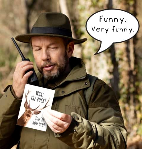 Funny Birthday Card for Men, What the Buck You're How Old, Hunter Birthday Card for Husband, Dad, Brother or Boyfriend, Funny Outdoorsman Deer Hunting Birthday Card B0C5464LJM