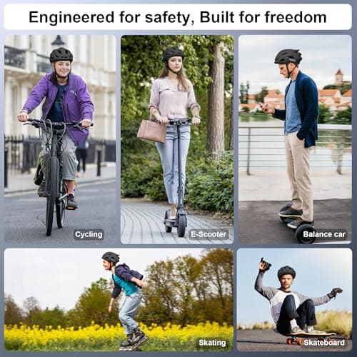 Adult Bike Helmet for Men/Women with Helmet Bag 2 Removable Moisture-Wicking Liners Adjustable Dial Comfort Fit Lightweight Shockproof CPSC 1203 Safety Certified for Road-Ready/Urban-Commute/MTB