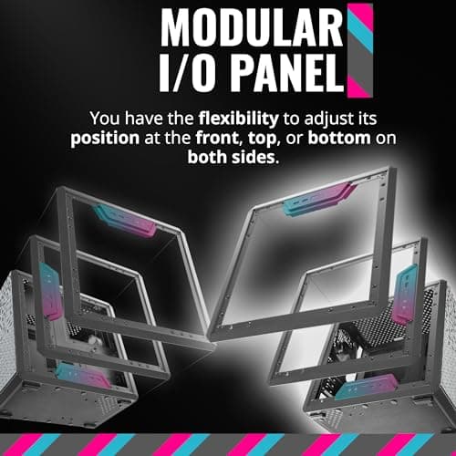 Cooler Master MasterBox Q300L Micro-ATX Tower with Magnetic Design Dust Filter, Transparent Acrylic Side Panel, Adjustable I/O & Fully Ventilated Airflow, Black (MCB-Q300L-KANN-S00)