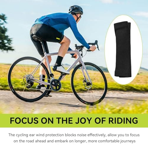 Cycling Wind Noise Blocker for Bike Helmet, Wind Noise Reducer Helmet Attachment, Wind Noise Reduction Accessories for Biking, Cycling Ear Wind Protection, 2 PCS