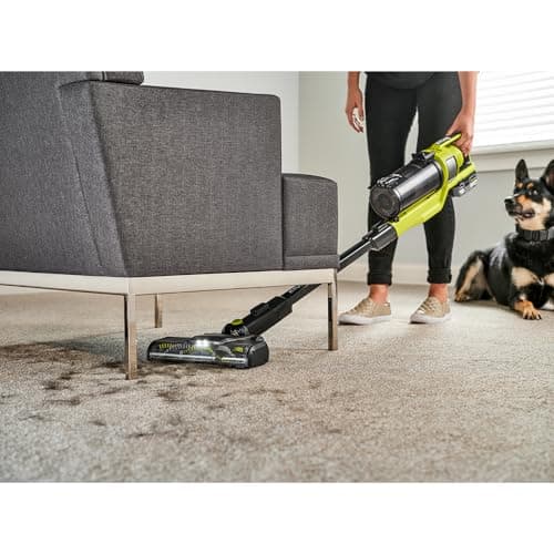 RYOBI 18V ONE+ HP Cordless Brushless Pet Stick Vacuum Kit (Renewed)