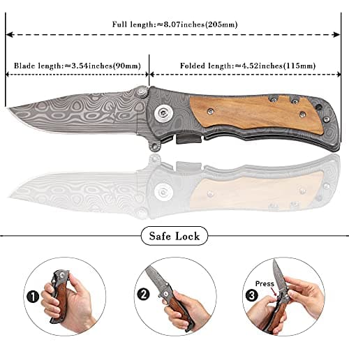 I Love You More Gifts for Him - Engraved Pocket Knife - Valentines Day Gifts for Boyfriend Husband, Anniversary Christmas Gift