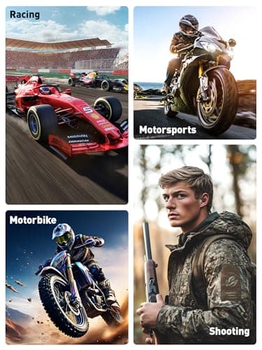 Motorcycle Earplugs, Wind Noise Reduction - Moto Hearing Protection, Reusable Ear Plugs for Motorbike, Motorsports, Touring, Racing, Riding - 2 Sizes, 27dB Noise Reduction Earbuds