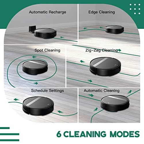 Robot Vacuum and Mop Combo, App/Alexa Control, Smart Robot Vacuum Cleaner, Ultra-Thin, Automatic Recharge Robotic Vacuum Cleaner for Pet Hair/Carpet/Hard Floor