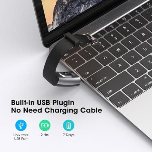 Fitness Tracker with Heart Rate Blood Oxygen Monitor, Activity Tracker Sleep Monitor Health Tracker, Smart Watch Pedometer Step Calories Counter, Fitness Watches for Men Women