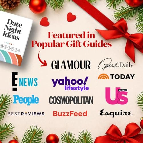 Romantic & Fun Scratch Off Date Night Ideas Card Game, Perfect Couple Gifts for Her or Him, Couple Gifts for Boyfriend, Girlfriend, Wife, Husband, Engagement, Birthday or Anniversaries