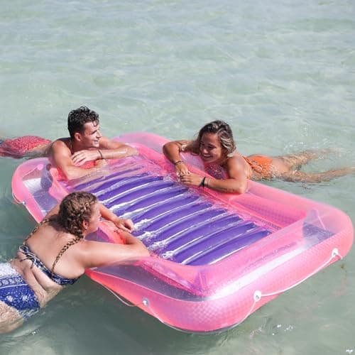 SWIMLINE Suntan Tub, Classic Inflatable Tanning Lounge Float with Adjustable Pillow, 71" Long - Outdoor Floating Lounger for Lake, River, Beach & Swimming Pool, Includes Rope Surround & Repair Patch