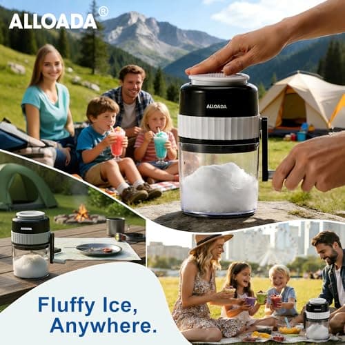 Snow Cone Machine - Slushie Ice Machine, Manual Shaved Ice Machine for Snow Cones, Portable Snowcone Machine Maker and Ice Shaver