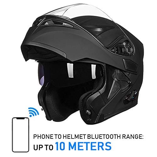 ILM Bluetooth Motorcycle Helmet Modular Flip up Full Face Dual Visor Mp3 Intercom FM Radio DOT Model 902BT/902BT PRO/902BT MAX