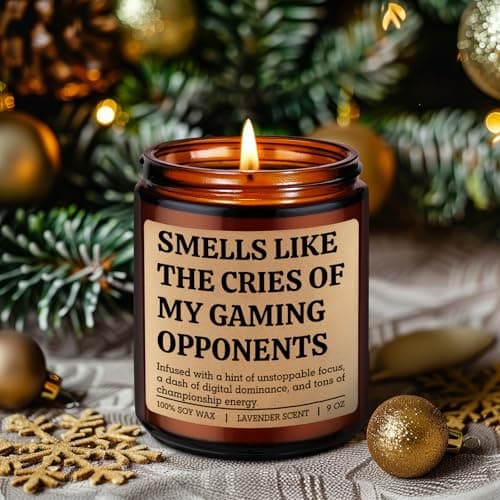 Gamer Gifts for Video Game Lover, Cool Christmas, Birthday Gifts for Gamer Boyfriend, Son, Husband, Dad, Girl, Gaming Stuff LEADO Video Game Candle - Gifts for Gamers Men, Gaming Gifts for Women, Boy B0FY1HKB8B
