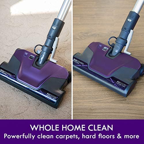 Kenmore 600 Series Pet Friendly Lightweight Bagged Canister Vacuum with Pet PowerMate, Pop-N-Go Brush, 2 Motors, HEPA Filter, Aluminum Telescoping Wand, Retractable Cord and 4 Cleaning Tools, Purple