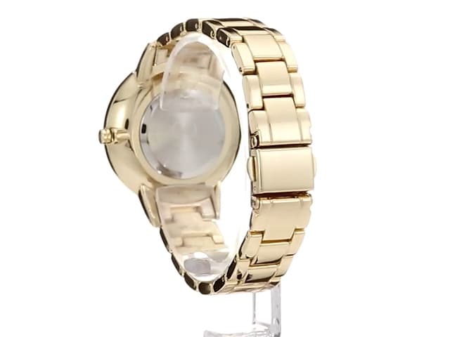 Nine West Women's Crystal Accented Bracelet Watch