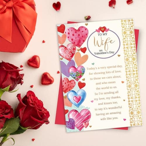 Valentines Day Card for Wife, Valentine's Day Gifts for Wife