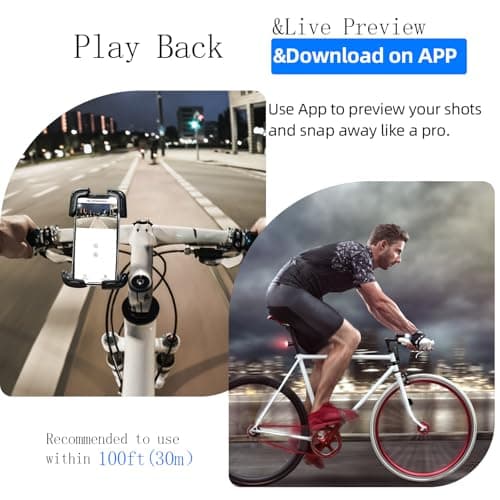 4K Mini Body Camera, Thumb POV Portable Body Cam Sports Action Camera Hands Free Waterproof Recording Wearable Camera Personal Camcorder Helmet Mounted Sports for Cycling, Motorcycle Vlogging (Black)