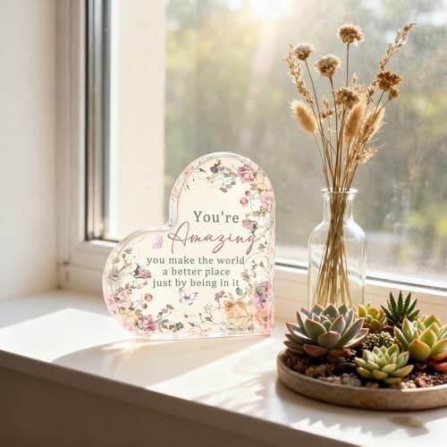 Uplifting Motivational Gift for Womens Inspirational Desk Decor Birthday Easter Mother's Day Proud of You Gifts for Women Encouragement You Are Amazing Gifts for Women B0FR8QV18Z