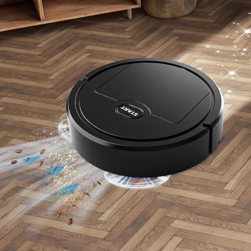 Robot Vacuum and Mop, Robot Vacuum Cleaner, Smart Automatic Sweeping, Multifunctional Structure, Compact & Mini Size, Quality Effecient Cleaning, Lazy-Friendly Cleaning Solution