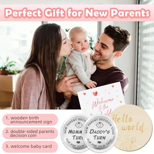 Newborn Baby Girl Gift, 9 Pcs Baby Gifts for Girls Newborn Essentials, New Baby Girl Gift Basket Baby Shower Gender Reveal Gifts, New Mom Gift Swaddle Blanket Bunny Rattle Gift Set