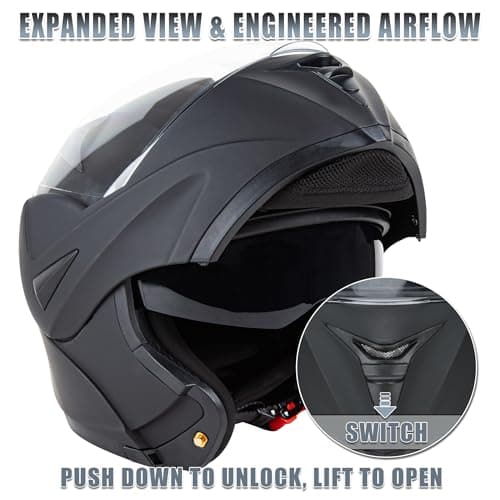 DOT Approved Full Face Motorcycle Helmet with Flip Up Dual Visor ，Full Face Motorcycle Helmet with Flip Up Dual Visor