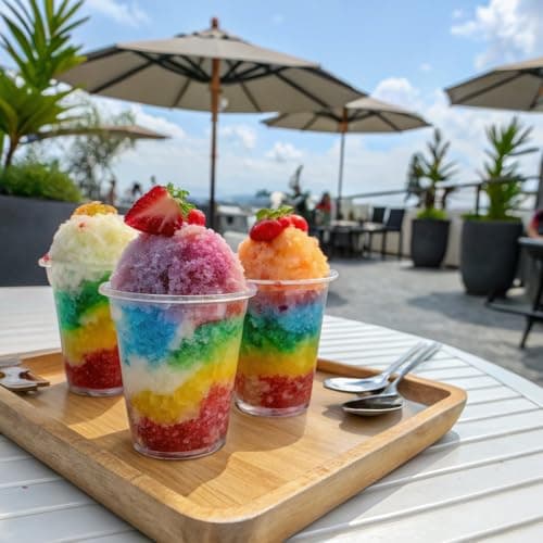 Hawaiian Shaved Ice Syrup Assortment, 6 Popular 16oz Flavors: Cherry, Grape, Blue Raspberry, Tiger's Blood, Lemon-Lime, Pina Colada