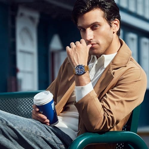 BENYAR Mens Watches Quartz Analog Chronograph Waterproof Wrist Watches for Men Fashion Business Work Casual Sport Dress Watch with Calendar