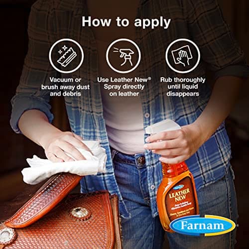 Farnam Leather New Easy-Polishing Glycerine Saddle Soap and Leather Saddle Cleaner, Protects and Preserves Leather, Cleans, Conditions and Polishes, 16 Oz.
