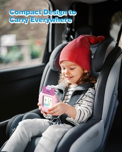 Montessori Language Learning Toys with 224 Words, Pocket Speech Therapy Toys, Children's Sensory Educational Toys Airbition Talking Flash Cards for Toddlers Ages 1‑4,224 Words English Pink B0D478JF4R