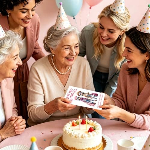 Aging Humor Birthday Decorations for BFF Sister Coworker, Printed Message Inside with Envelope, Idea for Party Celebrations FANCYLUCKY Funny Birthday Card Gifts for Women Her Best Friend B0GTLPLH6Y