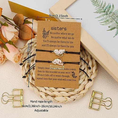Sisters Gifts from Sister Birthday Graduation Christmas Valentines Galentines Gifts Friendship Matching Bracelets