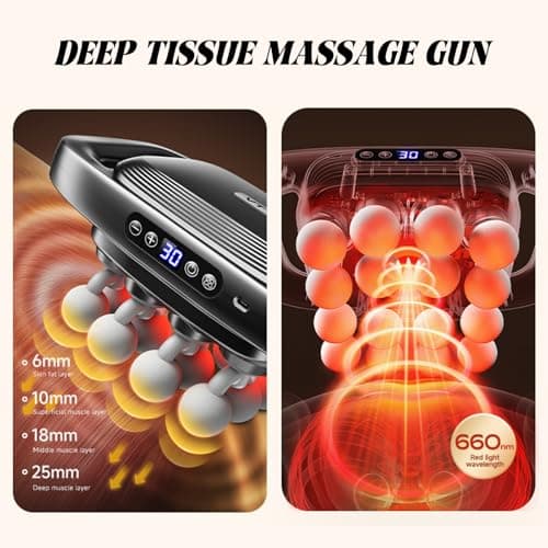 16 massage heads provide wide coverage with adjustable intensity for a comfortable massage at home or office. 16 Head Back Massager, Deep Tissue Massager for Back and Shoulders B0GPWNV85F