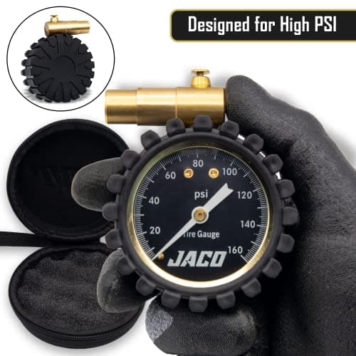 JACO RDX-160 Presta Tire Pressure Gauge for Bikes (10-160 PSI) | Road Bike & BMX Series