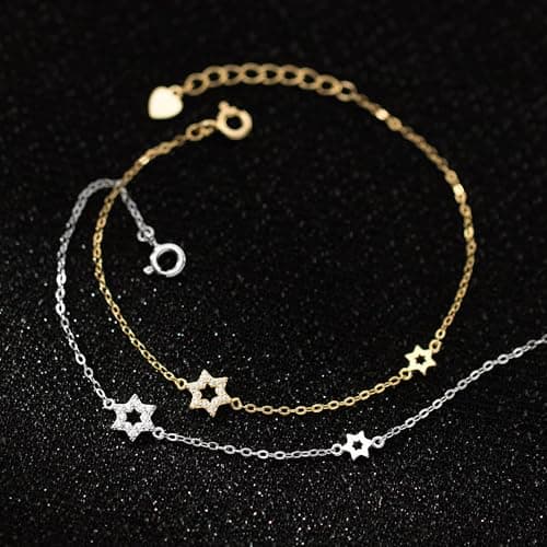 LOVECOM 925 Sterling Silver Star/Heart/Flower/Butterfly Bracelets for Women B0DQ93M6G7