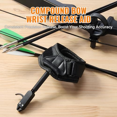 3rd Gen Compound Bow Release, 360° Rotatable Wrist Release Aid, Adjustable Thumb Trigger, Ambidextrous Archery Release for Hunting & Shooting