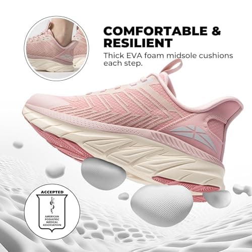 ALLSWIFIT Women's Slip On Walking Shoes Running Comfortable Tennis Breathable Non Slip Athletic Gym Workout Cross Training Fashion Sneakers