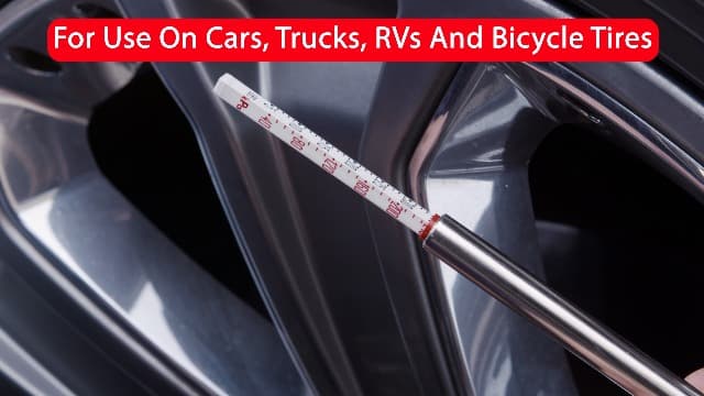 Milton S-925 Pencil Tire Pressure Gauge for Trucks, RV’s & Bicycle Tires, Single Head Chuck with Built-in Deflator Valve, Durable Plated Brass, Pressure Measured in PSI & kPa